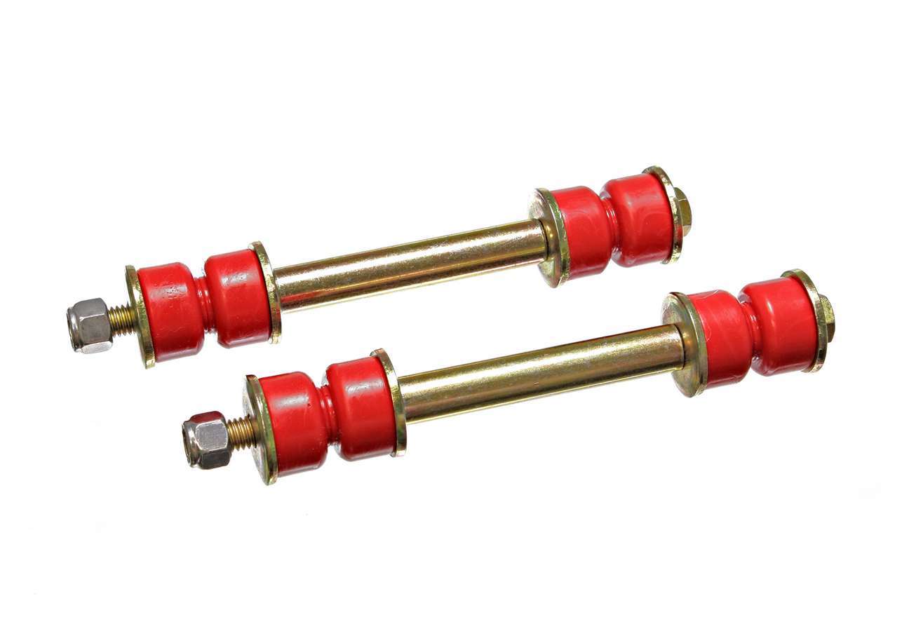 Energy Suspension ENE9-8118R End Link Set with 2-7/8 Inch Long Sleeve, Polyurethane and Steel Construction, Red Finish