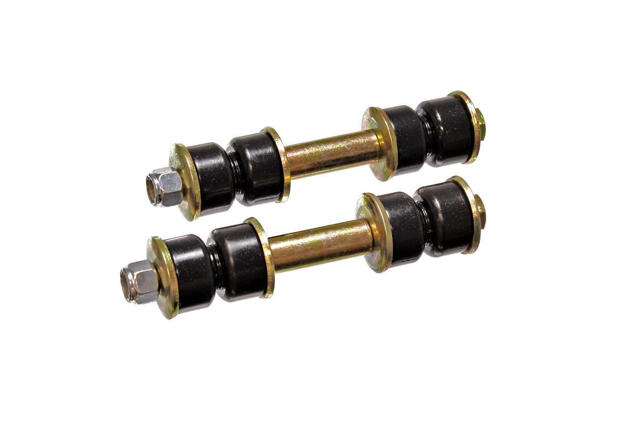 Energy Suspension 9.8122G Hyper-Flex End Link Kit for Vehicles with 1 Inch Length and 3/8 Inch Bolts, Nuts, and Washers in Black Polyurethane and Steel