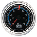 EQUUS E6076 2-1/2 Inch Diameter Tachometer with 8000 RPM Range, Analog Electric Gauge, Black Face, Pedestal Mount