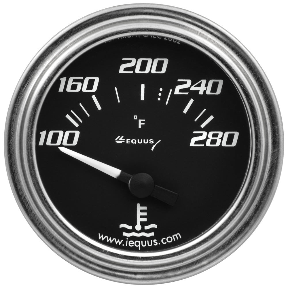 EQUUS E7262 2 Inch Water Temperature Gauge for Automotive and Marine Applications