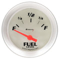 EQUUS E8361 2.0 Inch Fuel Level Gauge, 73-10 Ohm, Short Sweep, White Face, 8000 Performance Series