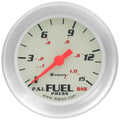 EQUUS E8434 Fuel Pressure Gauge, 2-5/8 Inch Diameter, 0-15 PSI, Mechanical, Analog with White Face