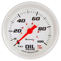 EQUUS E8444 2-5/8 Inch Oil Pressure Gauge 0-100 psi Mechanical Analog