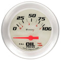 EQUUS E8464 Oil Pressure Gauge 2-5/8 Inch Diameter 0-100 psi Black Face