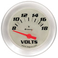 EQUUS E8468 2-5/8-Inch Analog Volt Meter Gauge for 8-18 Volts, White Face