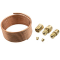 EQUUS E9901 Copper Tubing Kit 1/8 Inch Diameter, 6 Feet Length with Fittings