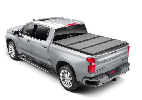 EXTANG Solid Fold ALX Tonneau Cover for 2019-2023 GM Fullsize Trucks, 8 ft Bed, Folding, Composite Top, Black