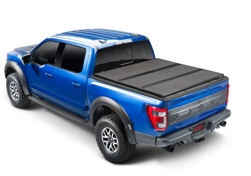 EXTANG Solid Fold ALX Tonneau Cover for Ford F-250 8 ft Bed, Folding Composite Top in Black