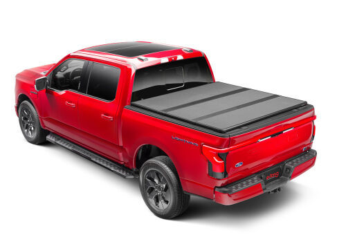 EXTANG Solid Fold ALX Tonneau Cover for Ford F-150 with 5 ft 7 in Bed, Folding Composite Top, Black