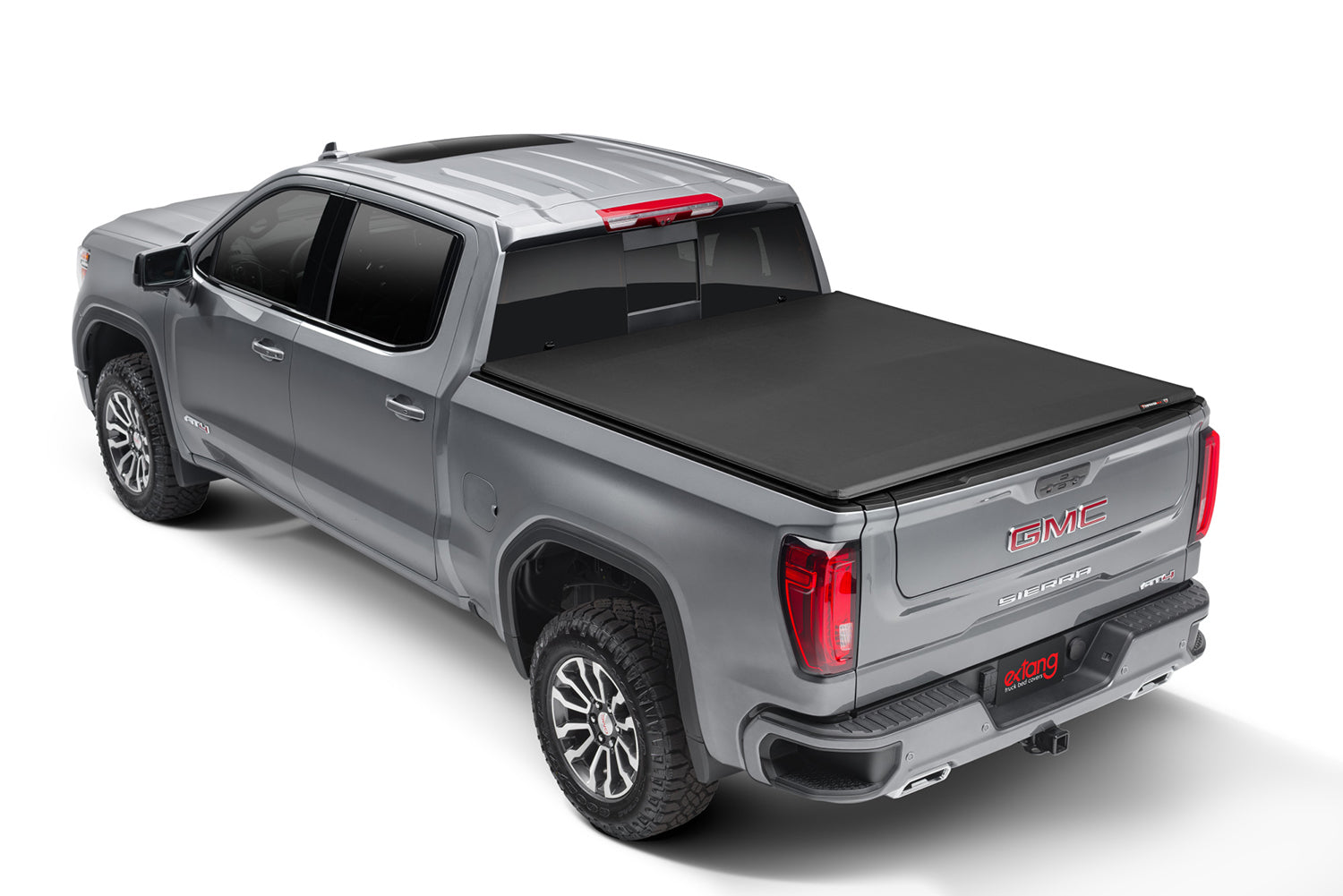 EXTANG Trifecta ALX Folding Tonneau Cover for GM 5 ft 8 in Bed with Bed Rail Attachment, Vinyl Top, Black