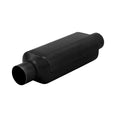 Flowmaster Hushpower II Resonator Part Number 12012409, 2 Inch Inlet and Outlet, 12 x 5 x 4 Inch Oval Stainless Steel Body
