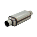 Flowmaster Hushpower II Resonator Part Number 12512304, 2.5 Inch Inlet and Outlet, 12 Inch Length, 5 Inch Width, 4 Inch Height, Stainless Steel Oval Body