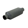 Flowmaster Hushpower II Resonator Part Number 12512409, 2.5 Inch Inlet and Outlet, 12 Inch Length, Stainless Steel with Black Paint Finish