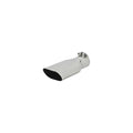 Flowmaster S/S Exhaust Tip 15385, 2.25 x 4.25 Inch Oval Outlet, Clamp-On, 10 Inch Length, Stainless Steel Polished Finish