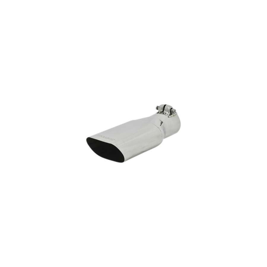 Flowmaster S/S Exhaust Tip 15385, 2.25 x 4.25 Inch Oval Outlet, Clamp-On, 10 Inch Length, Stainless Steel Polished Finish