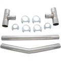 Flowmaster Balance Pipe Kit 15920FM with 2.5-Inch Diameter Steel H-Pipe, Aluminumized Finish