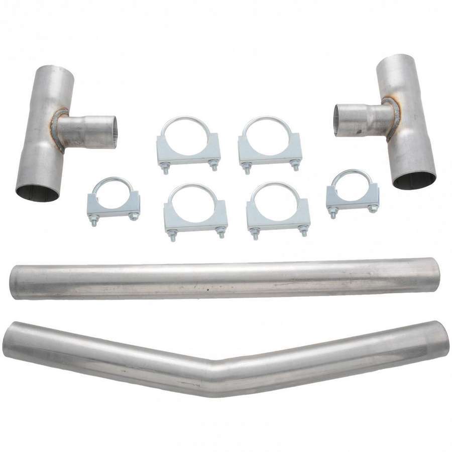 Flowmaster Balance Pipe Kit 15920FM with 2.5-Inch Diameter Steel H-Pipe, Aluminumized Finish
