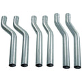 Flowmaster S-Bend Pipe Kit 3 Inch Diameter, 6 Pieces, Steel, Natural Finish