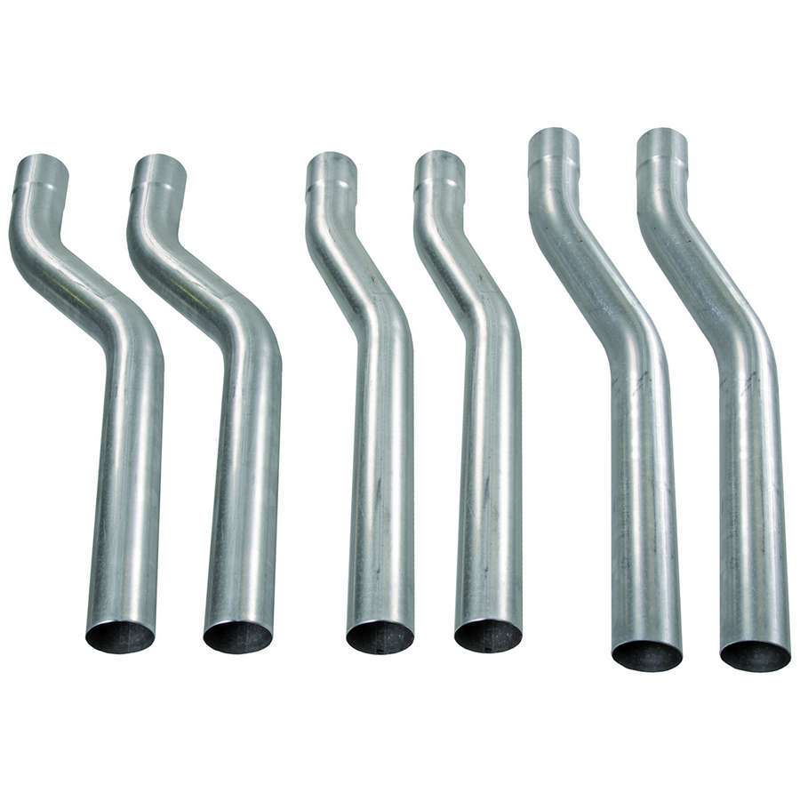 Flowmaster S-Bend Pipe Kit 3 Inch Diameter, 6 Pieces, Steel, Natural Finish