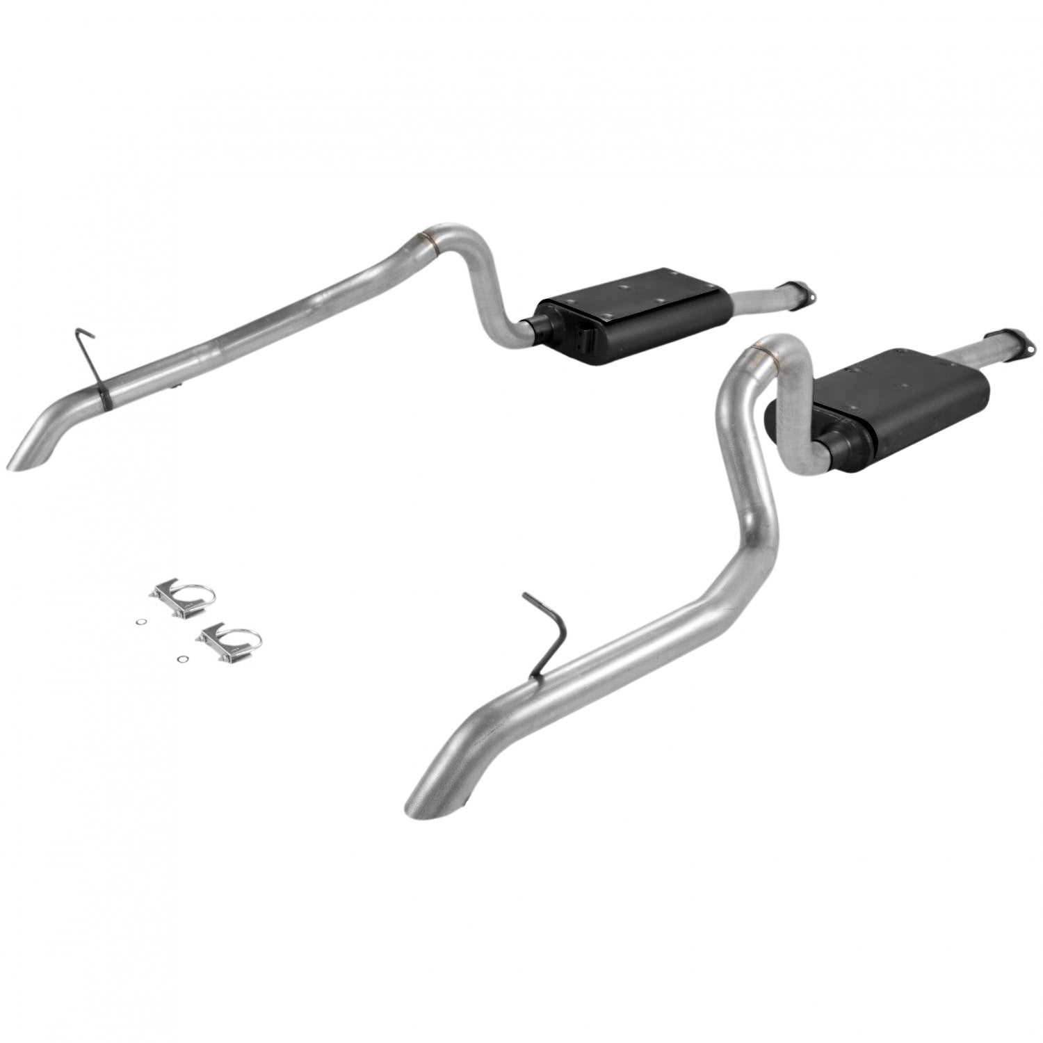 Flowmaster Force II Exhaust Kit Part 17106 for 1986-1991 Ford Mustang GT with 2.5 Inch Dual Rear Exit