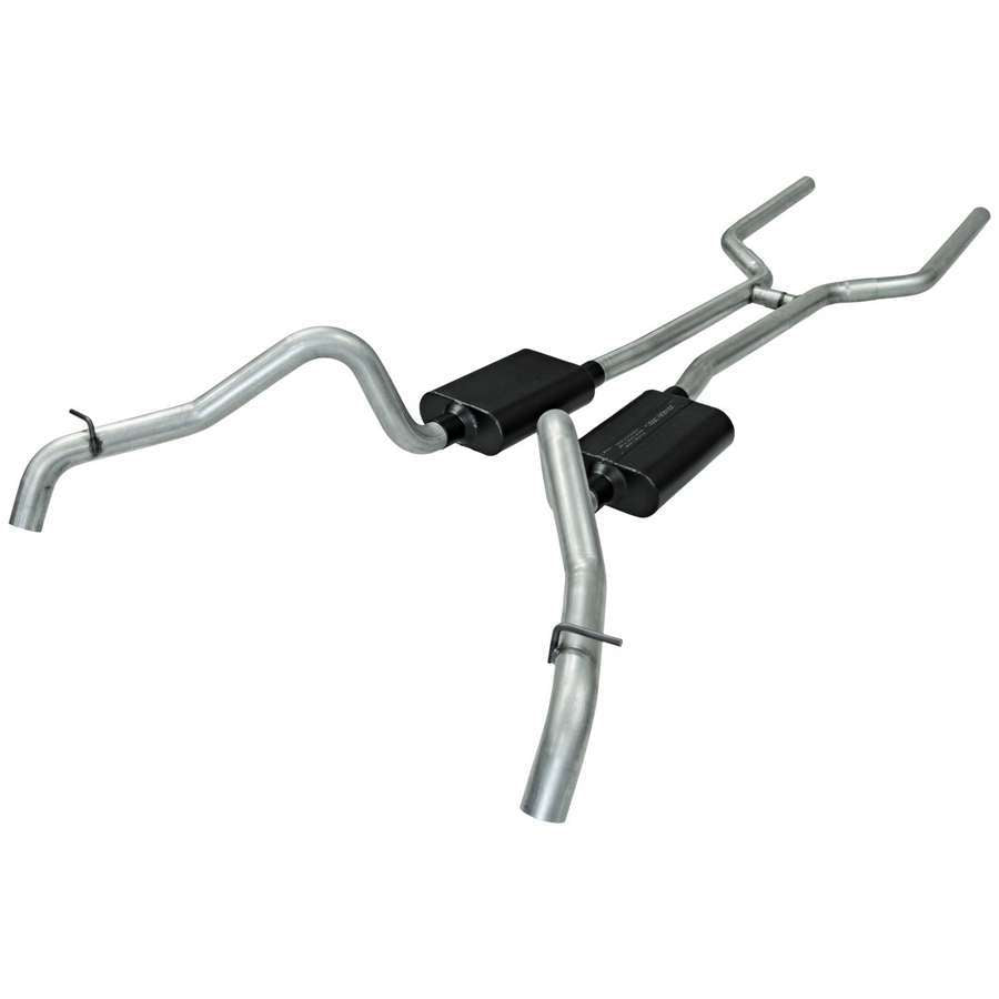 Flowmaster 17129 American Thunder Header-Back Exhaust System for GM F-Body 1967-68 with 2.5-Inch Dual Rear Exit Steel, Aluminized