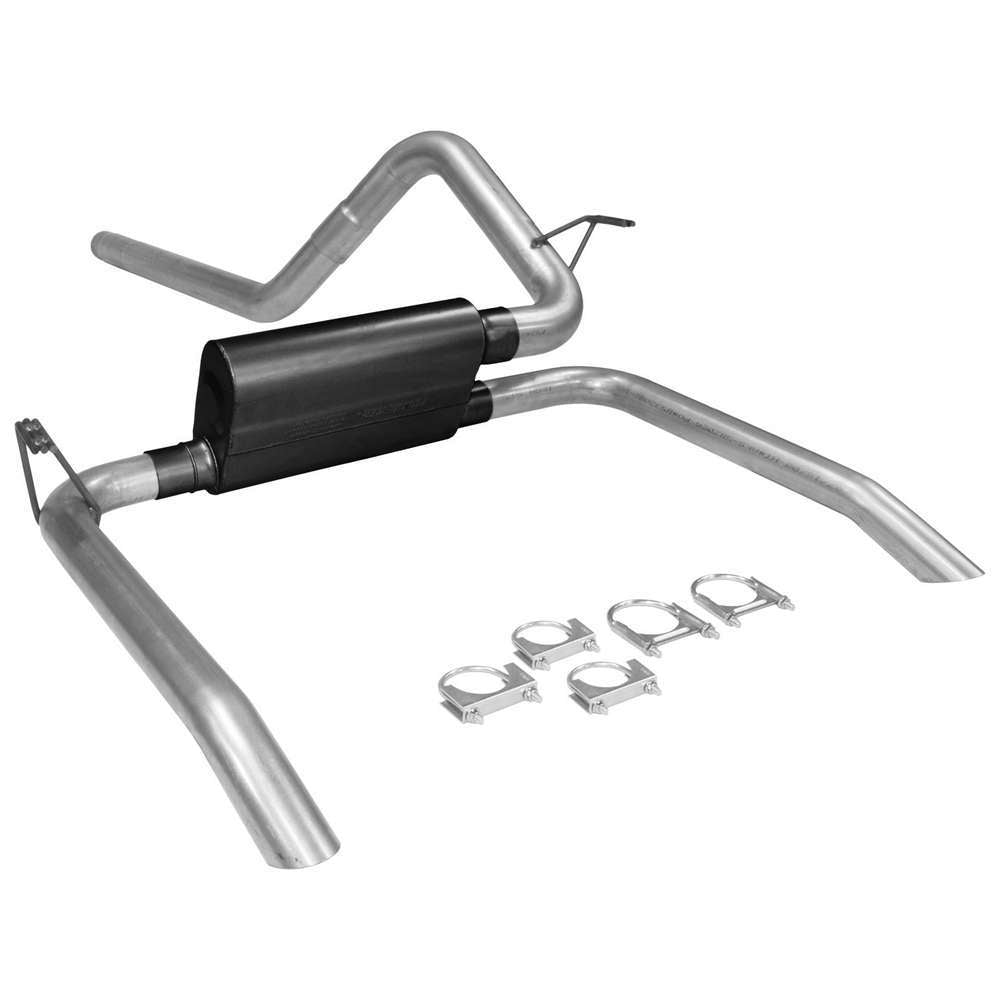 Flowmaster 17133 American Thunder Cat-Back Exhaust System for Chevrolet Camaro and Pontiac Firebird, 1995-1997, Dual Rear Exit, 2.5 Inch Diameter