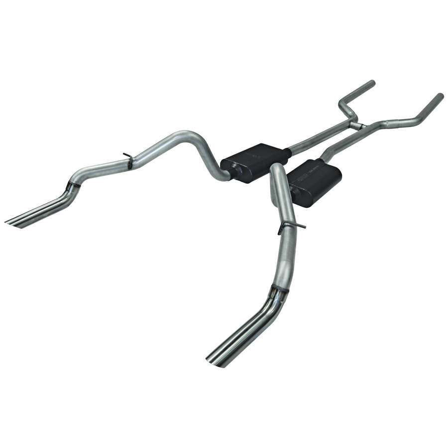 Flowmaster 17139 American Thunder Exhaust System for 1969 GM F-Body with 2.5 Inch Dual Rear Exit and Polished Tips