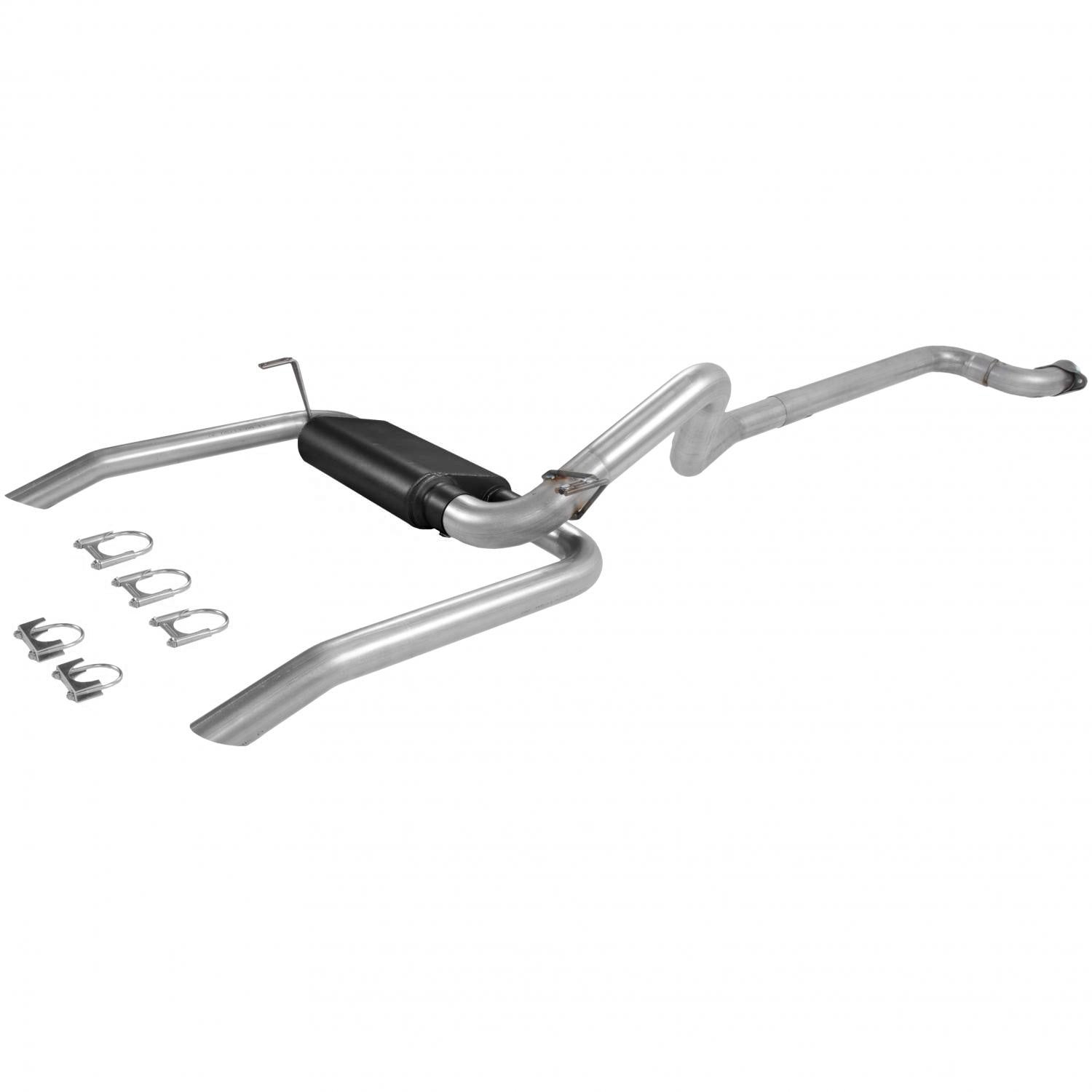 Flowmaster 17143 American Thunder Cat-Back Exhaust System for 1993-1995 Chevrolet Camaro and Pontiac Firebird, 3 Inch Diameter Dual Rear Exit, Steel, Aluminized