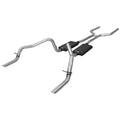 Flowmaster 17149 American Thunder Exhaust System for 1970-1974 Chevrolet Camaro V8 with Dual Rear Exit and 2.5-Inch Polished Tips