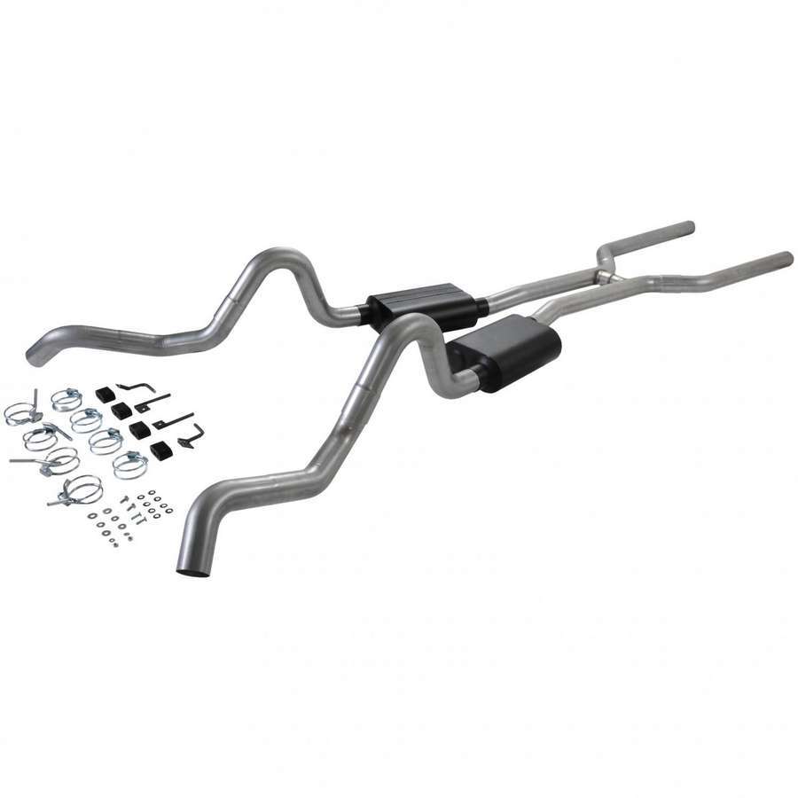 Flowmaster 17202 American Thunder 3 Inch Complete Exhaust Kit for 1964-1967 GM A-Body