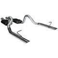 Flowmaster 17213 American Thunder Cat-Back Exhaust System for 1987-1993 Ford Mustang with 2.5 Inch Diameter Dual Rear Exit and Polished Tips