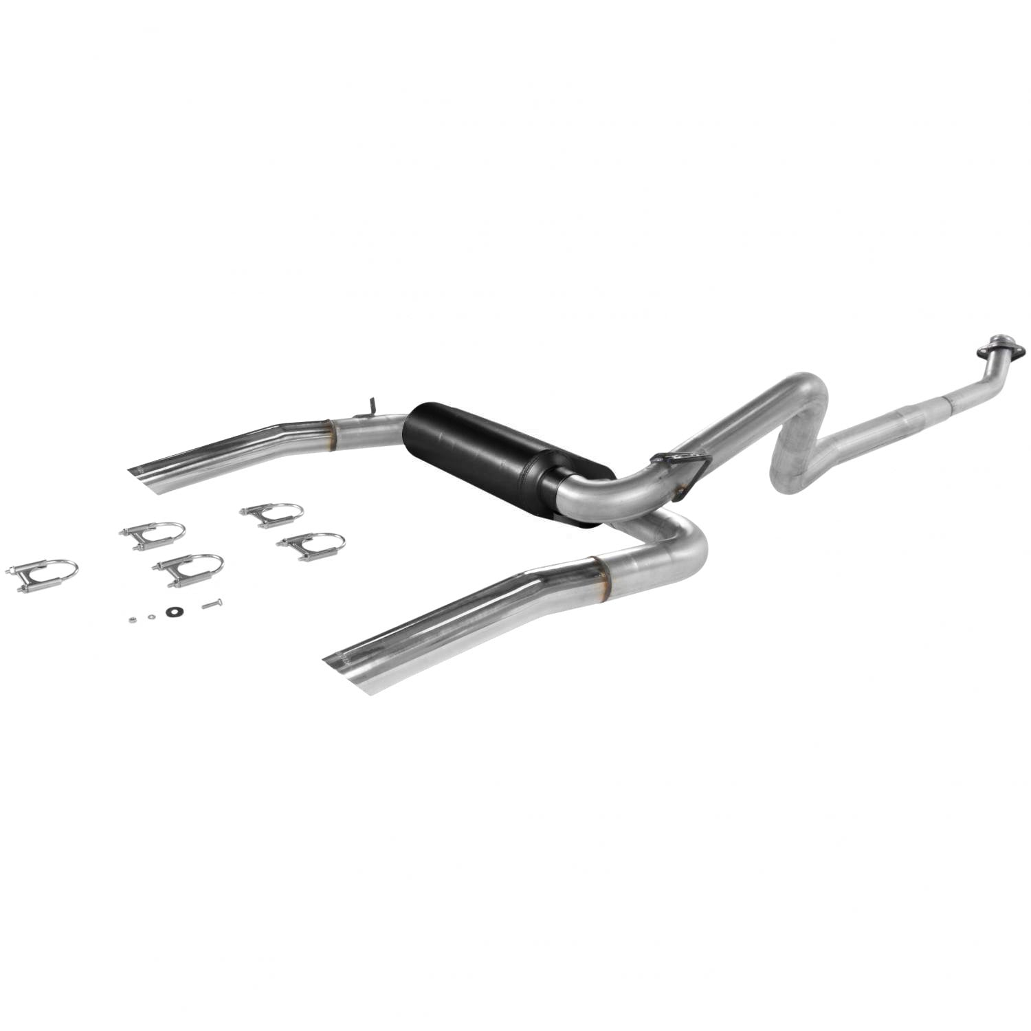 Flowmaster 17234 American Thunder Cat-Back Exhaust System for 1986-1991 Chevy Camaro with 2.5 Inch Dual Exit and Polished Tips