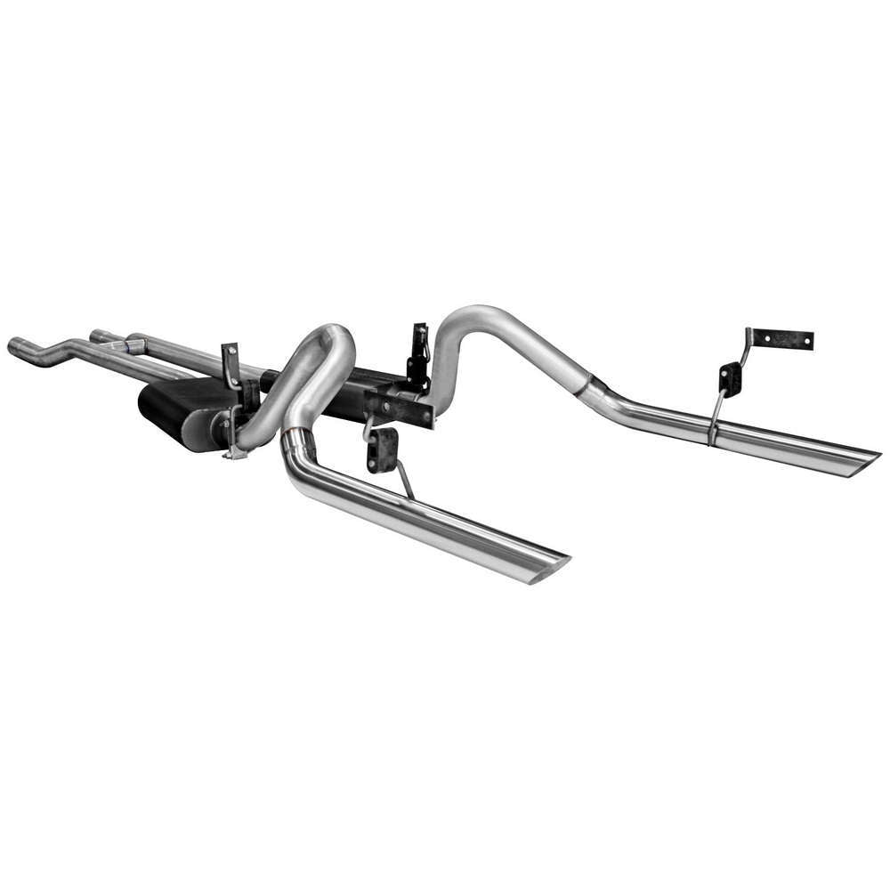 Flowmaster 17273 American Thunder Exhaust Kit for 1964-1966 Ford Mustang with 2.5-Inch Dual Rear Exit System