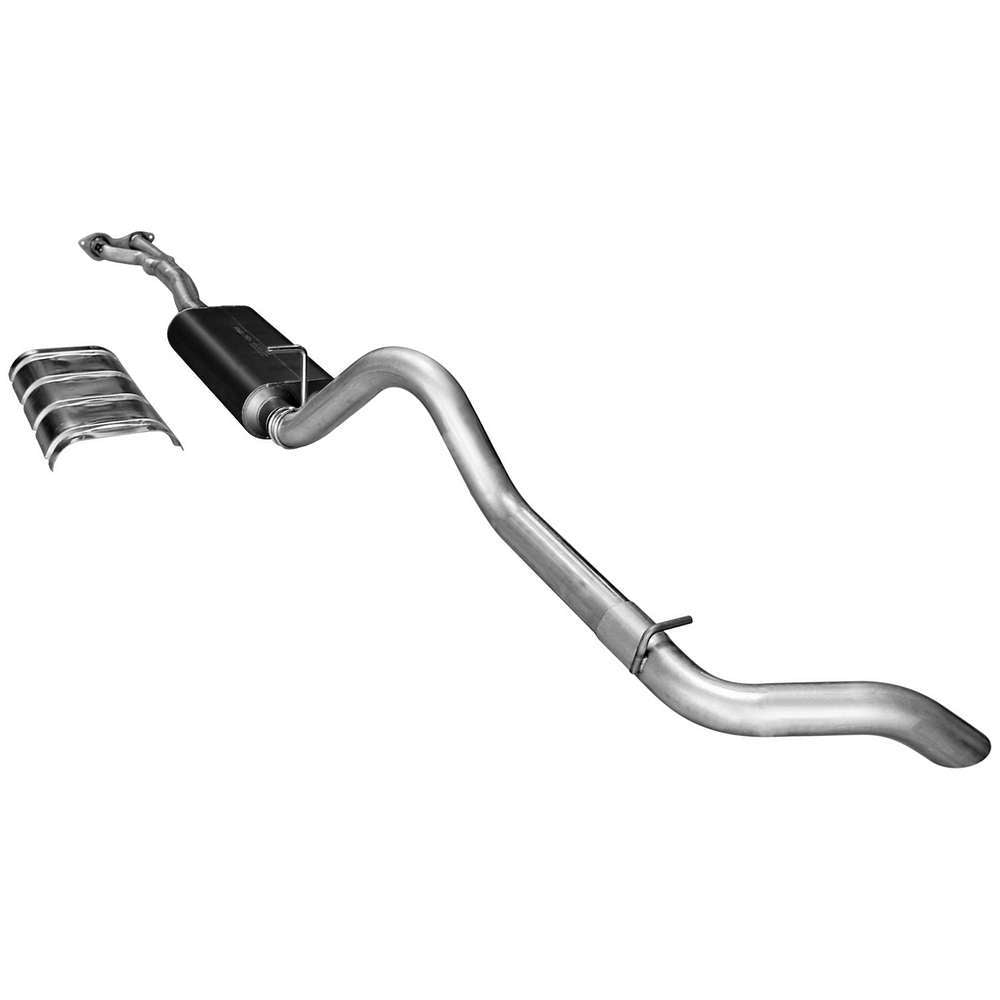 Flowmaster 17287 American Thunder Cat-Back Exhaust System for GM Fullsize Trucks, 3-Inch Diameter, Single Side Exit, Steel, Aluminized