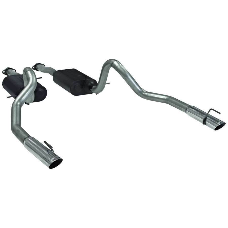 Flowmaster American Thunder Cat-Back Exhaust System for Ford Modular 4.6L V8 with Dual Rear Exit and 3-Inch Polished Tips