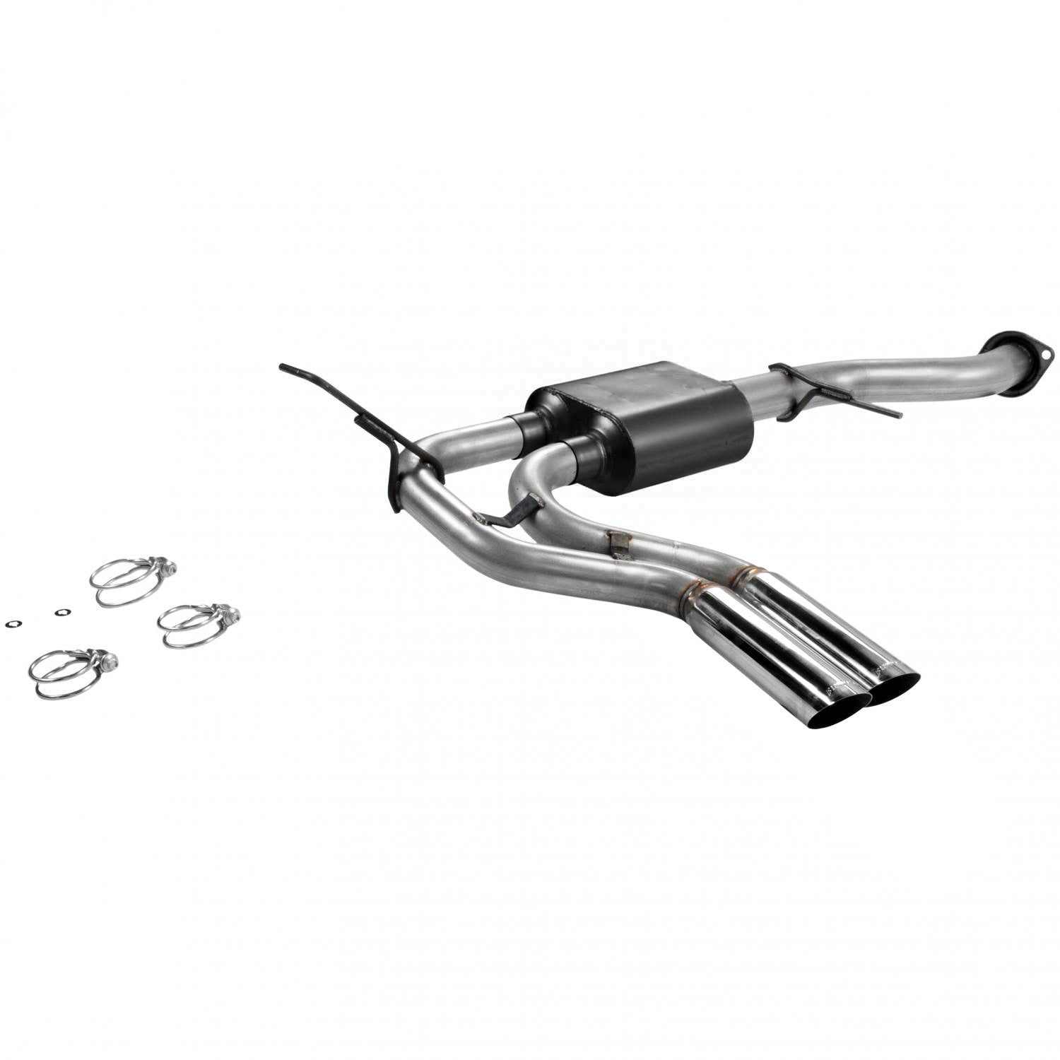 Flowmaster 17392 American Thunder Cat-Back Exhaust System for GM Fullsize Trucks 1999-2007 with 3-Inch Dual Side Exit and Polished Tips