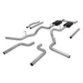 Flowmaster American Thunder Exhaust System for GM C10 Pickup 1973-1987, Header-Back, 2.5 Inch Tailpipe with 2.5 Inch Tips, Steel Aluminized