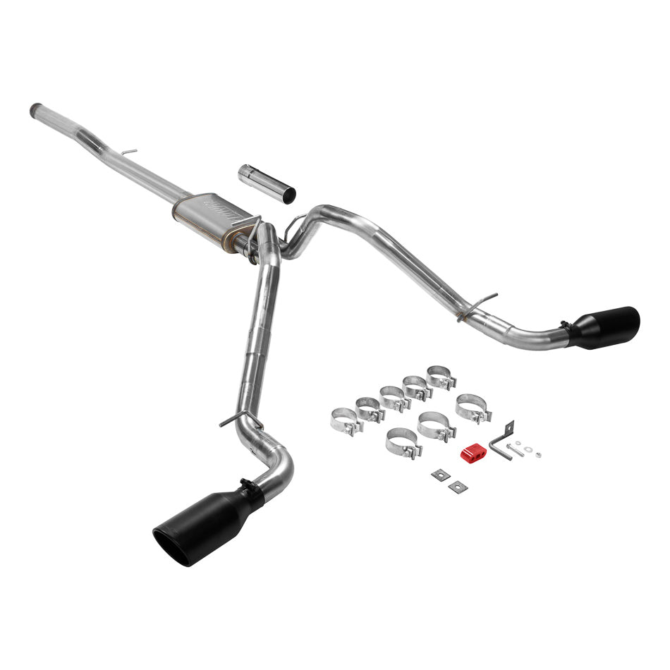 Flowmaster FlowFX Cat-Back Exhaust Kit for 2014-2018 GM Silverado 1500 with 5.3L Engine, 2.5-inch Tailpipe, Black Ceramic Tips