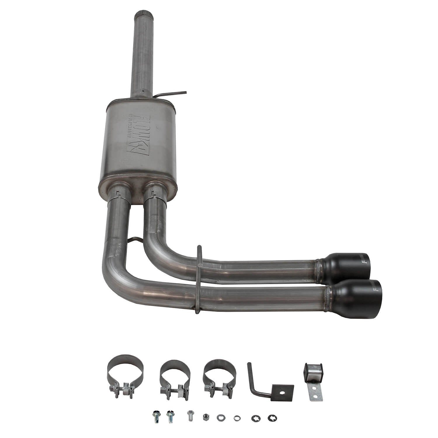 Flowmaster FlowFX Cat-Back Exhaust Kit for GM LS-Series 5.3L Trucks, 2.5 Inch Diameter, Dual Black Tips