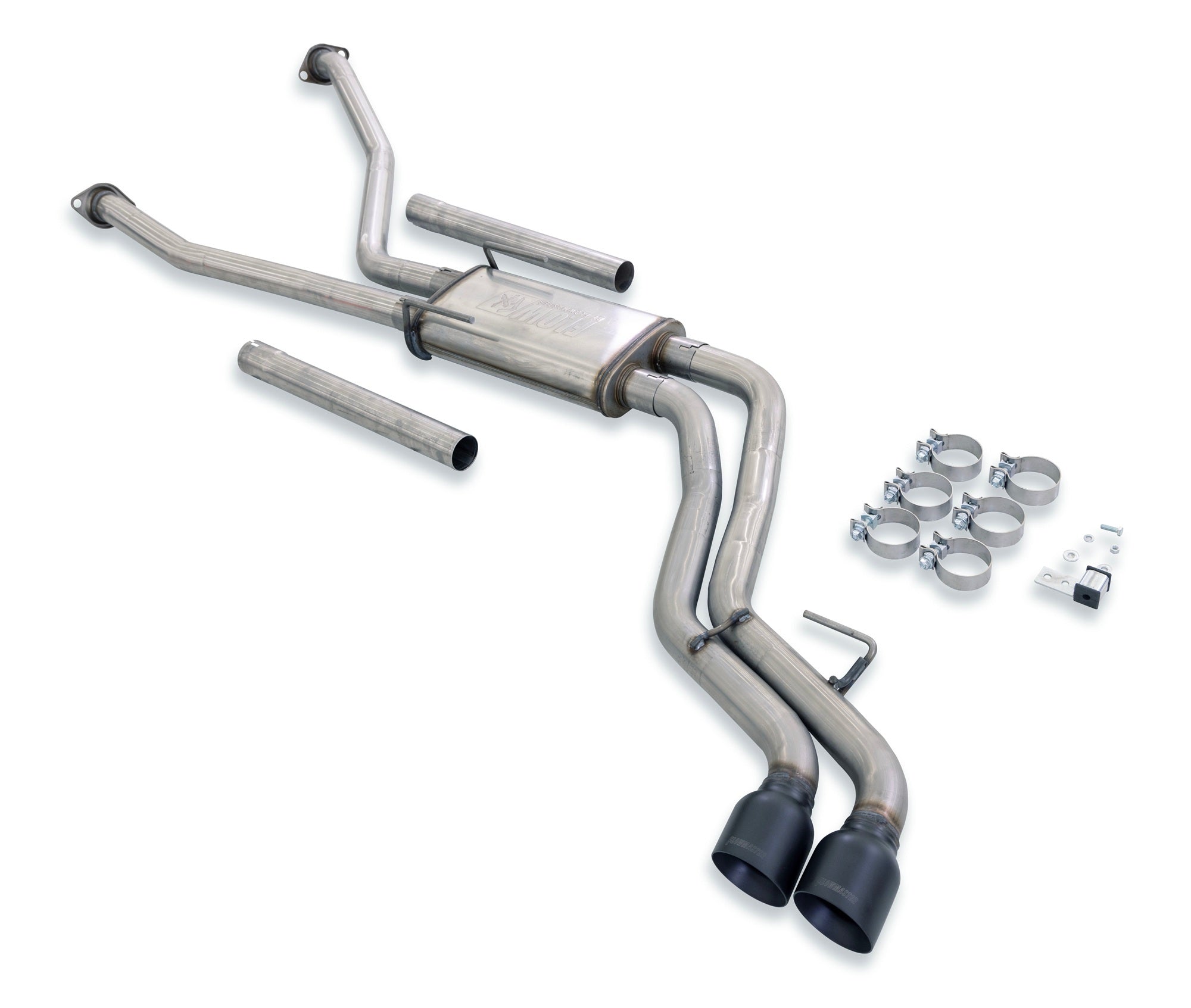 Flowmaster FlowFX 718143 Cat-Back Exhaust System for Toyota Tundra V6, 2.5 Inch Diameter, Dual Side Exit with Black Tips