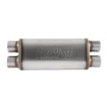 Flowmaster Muffler 72469 Dual 3-Inlet and Outlets Stainless Steel Oval Body 24-Inch Length
