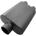 Flowmaster 80430402 40 Series Stainless Steel Muffler with Black Finish, 3-Inch Center Inlet and Dual 2.5-Inch Outlets