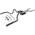 Flowmaster 817200 American Thunder Header-Back Exhaust Kit for 1968-1972 Chevrolet Chevelle V8 with 3-Inch Stainless Tailpipe