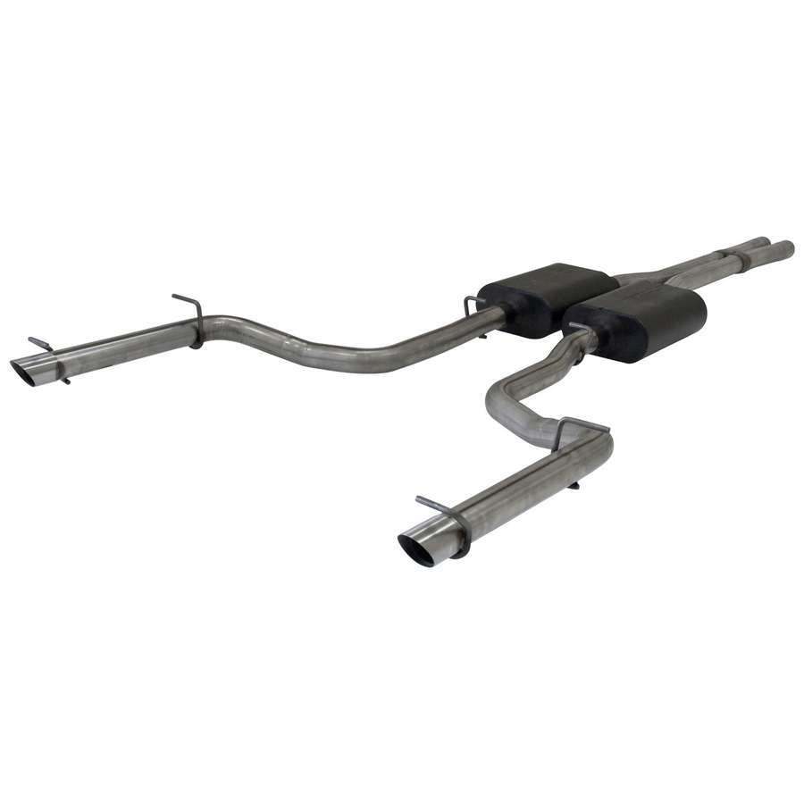 Flowmaster 817508 American Thunder Cat-Back Exhaust Kit for Dodge Charger 2011-2014 5.7L, 2.5 Inch Stainless Steel Tailpipe