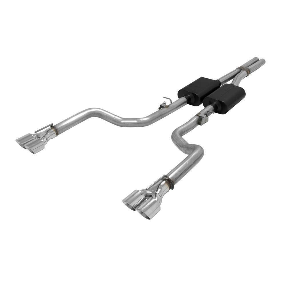 Flowmaster 817739 American Thunder Cat-Back Exhaust Kit for Dodge Challenger 2015-2023 with 3-Inch Tailpipe and 3.5-Inch Tips