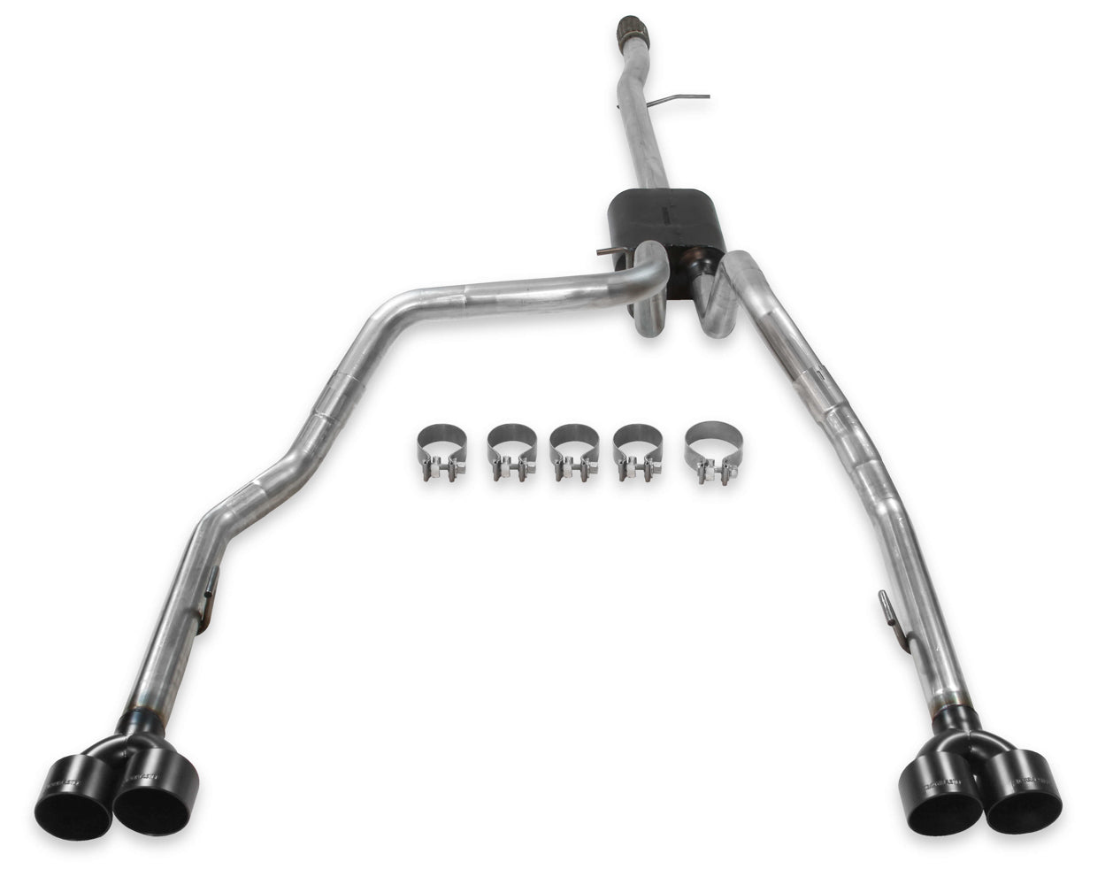 Flowmaster 817895 American Thunder Cat-Back Exhaust Kit for 2019-2025 GM Silverado 1500 with 5.3L Engine, Dual Rear Exit, 3-Inch Diameter, Black Ceramic Tips
