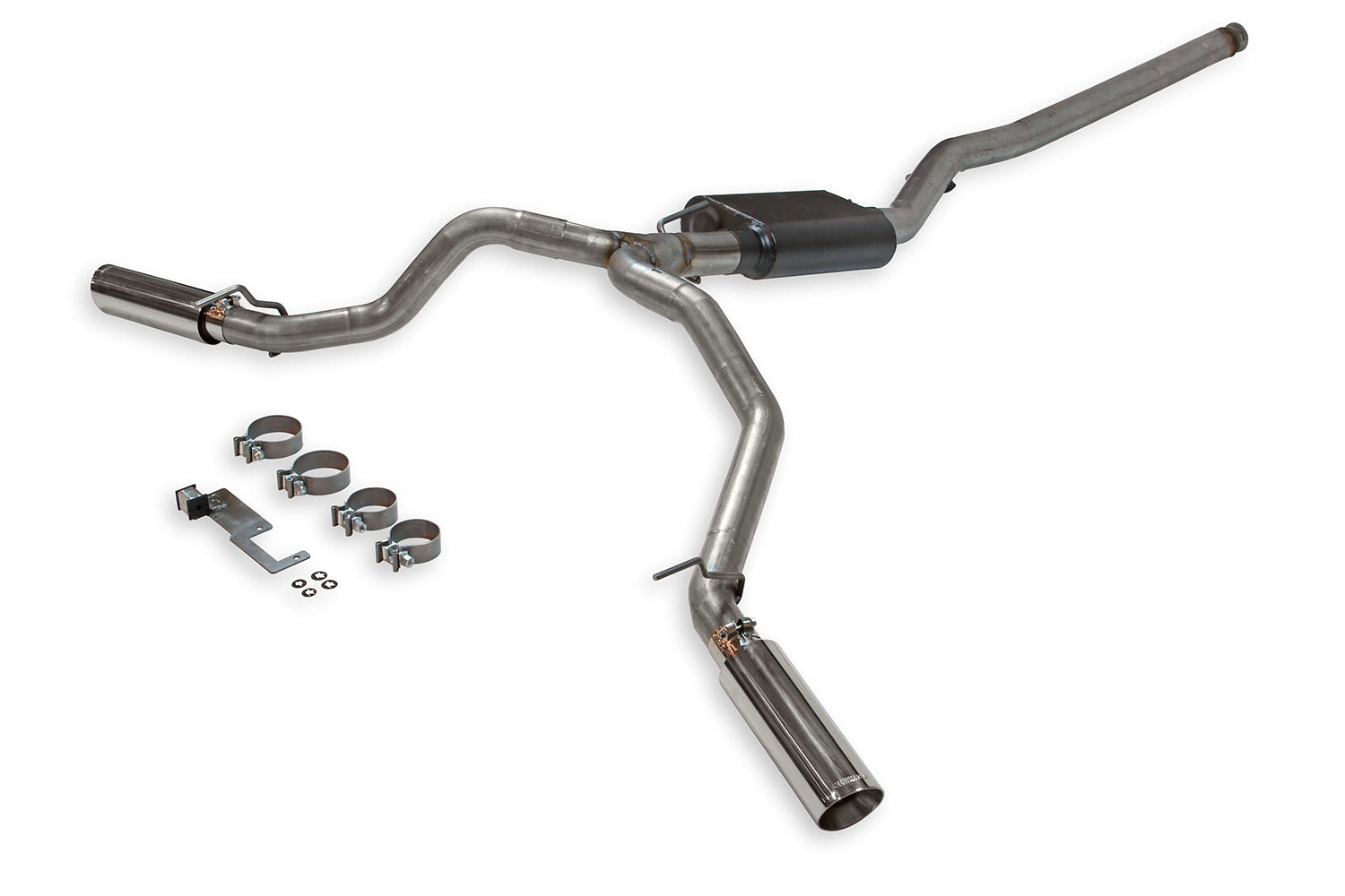 Flowmaster 817913 American Thunder Cat-Back Exhaust Kit for Jeep Gladiator 3.6L with 2.5 Inch Diameter Dual Side Exit and 3.5 Inch Polished Tips