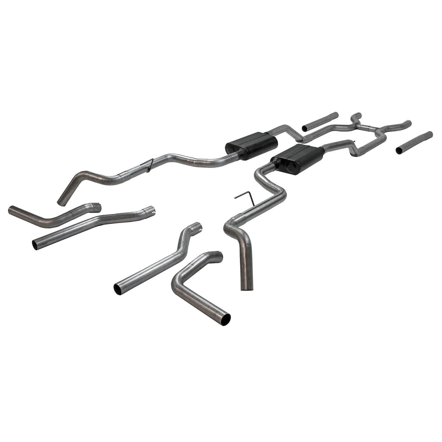 Flowmaster 817937 American Thunder Header-Back Exhaust Kit for 1963-1966 Chevrolet C10 Pickup, 2.5 Inch Stainless Steel Tailpipe
