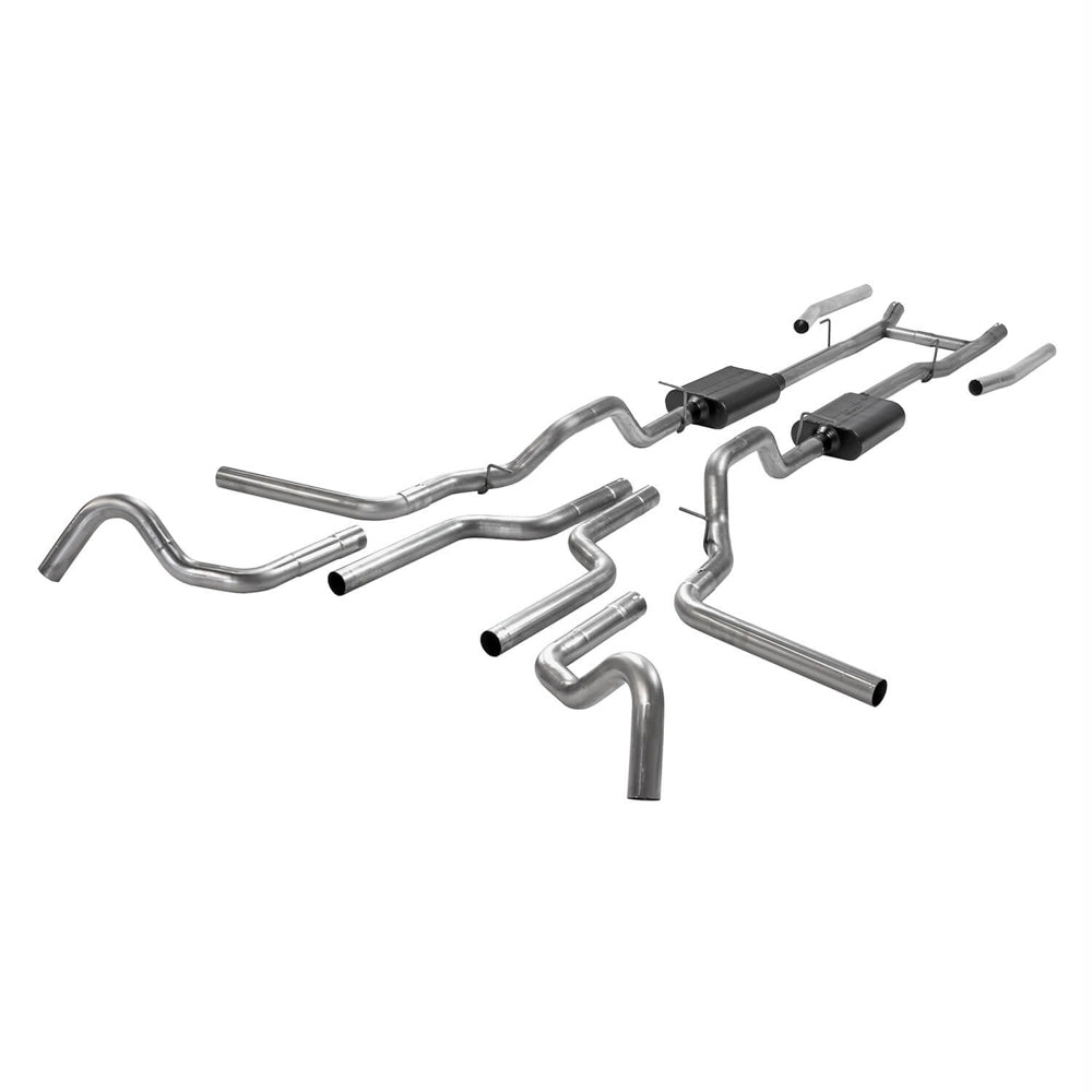 Flowmaster 817938 American Thunder Header-Back Exhaust Kit for Ford F100 1967-1972 with 2.5 Inch Stainless Tailpipe