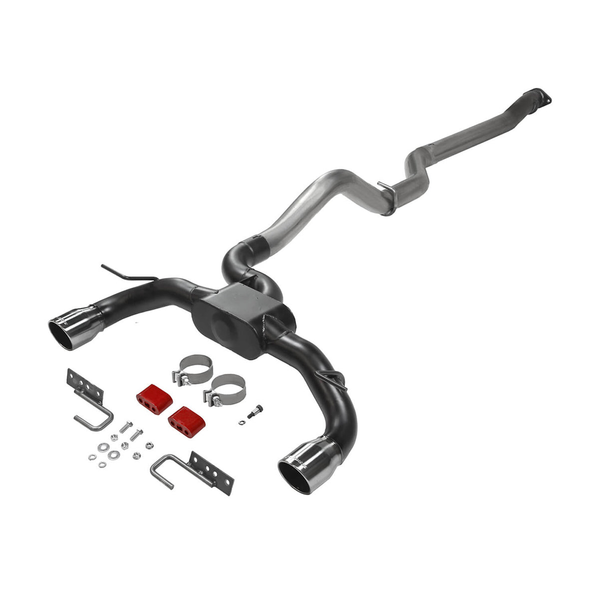 Flowmaster 818101 Outlaw Cat-Back Exhaust System for Ford Bronco 2021-2025 with 3-Inch Dual Exit and Black Chrome Tips